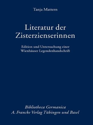 cover image of Literatur der Zisterzienserinnen